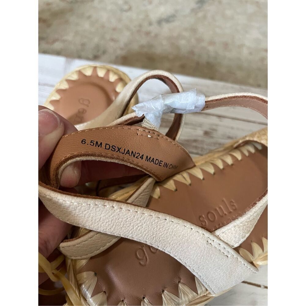 Gentle Souls Nomi Raffia Women’s Sandals 6.5 - Picture 5 of 7